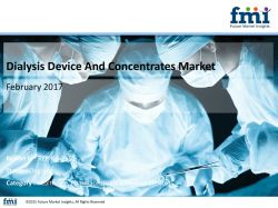 Dialysis Device And Concentrates Market Growth and Forecast 2016-2026