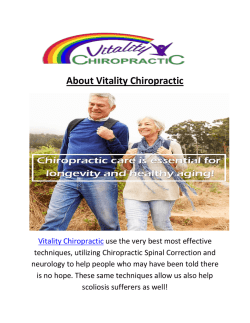 Vitality Chiropractic Best Chiropractors In San Jose CA