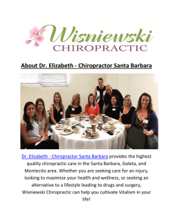Dr. Elizabeth Best Chiropractor In Santa Barbara CA