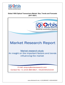 Global 100G Optical Transceivers Market Size, Trends and Forecasts (2017-2021)
