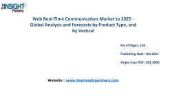Global Web Real-Time Communication Market Strategies, Future Trends and Forecast to 2025 |The Insight Partners 