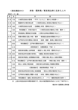 本牧・ 根岸発／東京湾沿岸に生きた人々