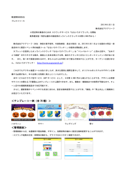 ＜テンプレート一例（全 70 種）＞ ＜管理画面＞