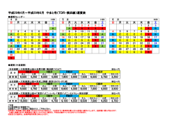 平成28年11月～平成29年1月 やまと号（TDR・横浜線）運賃表