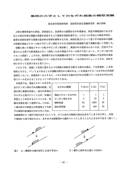 P10.集団の力学としてのなだれ現象の模型実験