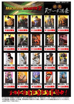 ﾄﾞﾗｺﾞﾝﾎﾞｰﾙ造形天下一武道会 1/21更新