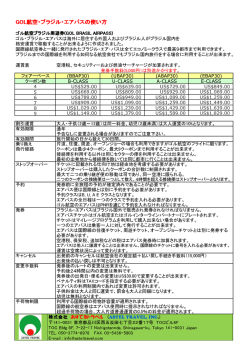 GOL航空・ブラジル・エアパスの使い方
