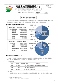 南部土地区画整理だより - 焼津市南部土地区画整理組合