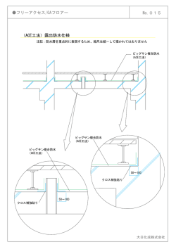 （ACE工法）露出防水仕様 No.015 フリーアクセス/OAフロアー