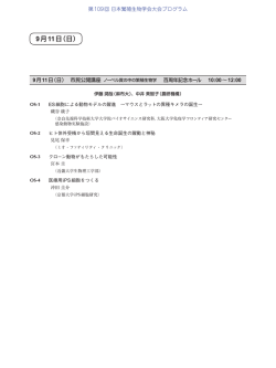 9月11日（日）