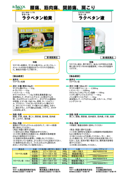 腰痛、筋肉痛、関節痛、肩こり