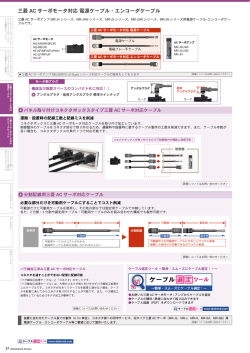 三菱ACサーボモータ対応 電源ケーブル・エンコーダケーブル ＜1.14MB