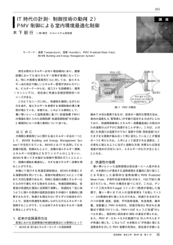 PMV 制御による室内環境最適化制御