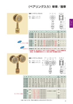 （ベアリング入り）単車／複車