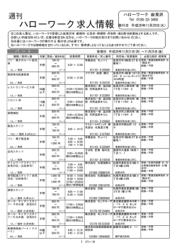 ハローワーク求人情報