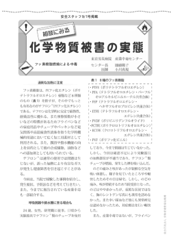 (8)フッ素樹脂燃焼による中毒