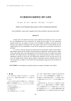 河川築堤材料の強度特性に関する研究［PDF：0.2MB］