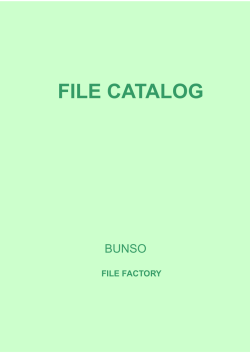 FILE CATALOG