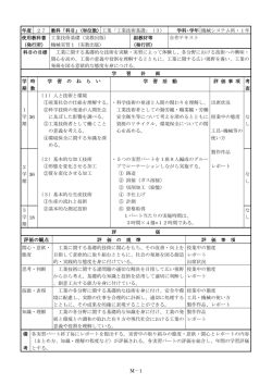 機械科シラバス