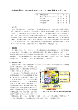 新規事業創出のための技術マーケティングと研究開発マネジメント