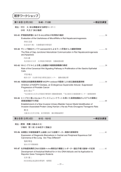 若手ワークショップ