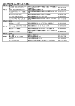 【ゴルフスタジオ・ゴルフラウンジ・その他】