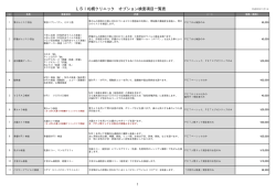 LSI札幌クリニック オプション検査項目一覧表