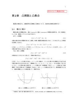第2章 凸関数と凸集合