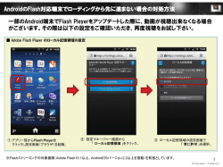 AndroidのFlash対応端末でローディングから先に進まない場合の対処