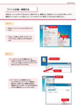 ファイル圧縮・展開方法