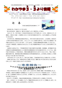 第 17 号 （ 平成25年1月 ）