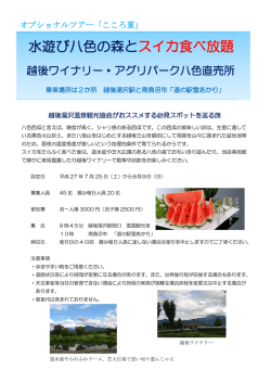 水遊び八色の森とスイカ食べ放題