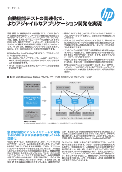 自動機能テストの高速化で、 よりアジャイルなアプリケーション開発を実現