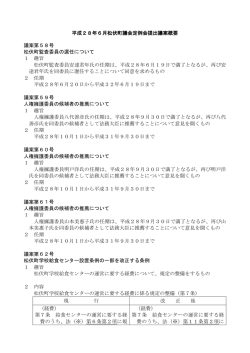 町長提出議案概要(PDF文書)