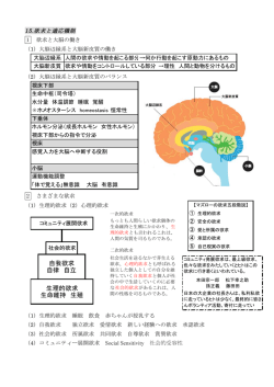 生理的欲求 生命維持 生殖 自我欲求 自律 自立