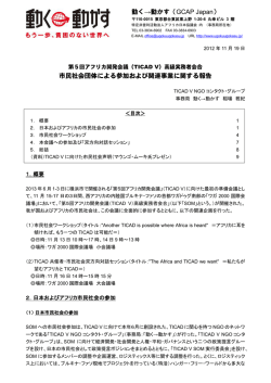 動く&rarr;動かす（GCAP Japan） 市民社会団体による