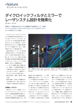 feature ダイクロイックフィルタとミラーで レーザ