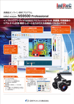 高機能オンライン解析プログラム InfReC Analyzer NS9500 Professional