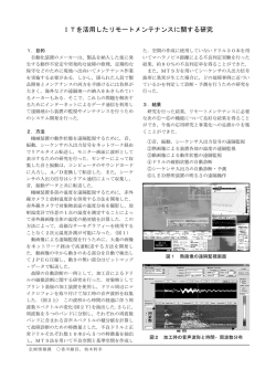ITを活用したリモートメンテナンスに関する研究