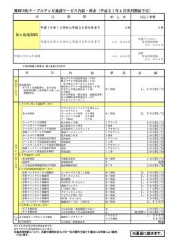 （平成21年4月供用開始予定） 加入促進