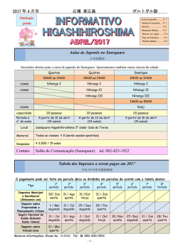 Boletim Informativo Higashihiroshima