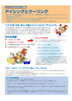 アイシングとクーリング