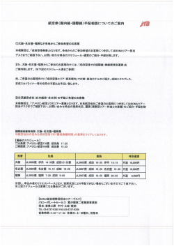 規定外航空券についての情報デスク