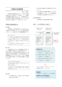 Newsletter「所得拡大促進税制」