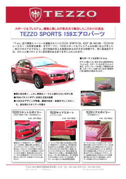 TEZZO SPORTS 159エアロパーツ