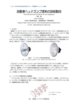 自動車ヘッドランプ塗料の技術動向