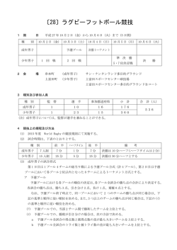 〔28〕ラグビーフットボール競技