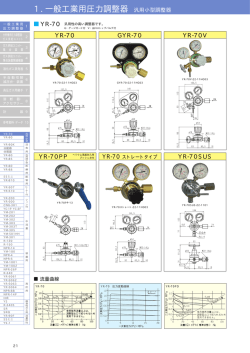 1. 一般工業用圧力調整器 汎用小型調整器