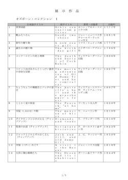 展示リスト（PDF文書 96KB）