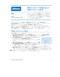 簡単なプロセッサを組み込んだ FPGA デザインの作成